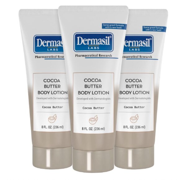 Lot of 6 Dermasil Cocoa Butter Moisturizing Body Lotion, 8 oz. - Picture 1 of 7